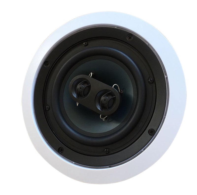Silver Ticket Products 652S2C Silver Ticket in-Wall in-Ceiling Speaker with Pivoting Tweeter (2 Channel Stereo 6.5 Inch in-Ceiling) 9.4 inch Overall Size - Image 1